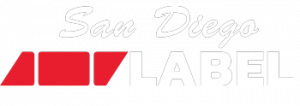 San Diego Label Logo with white lettering